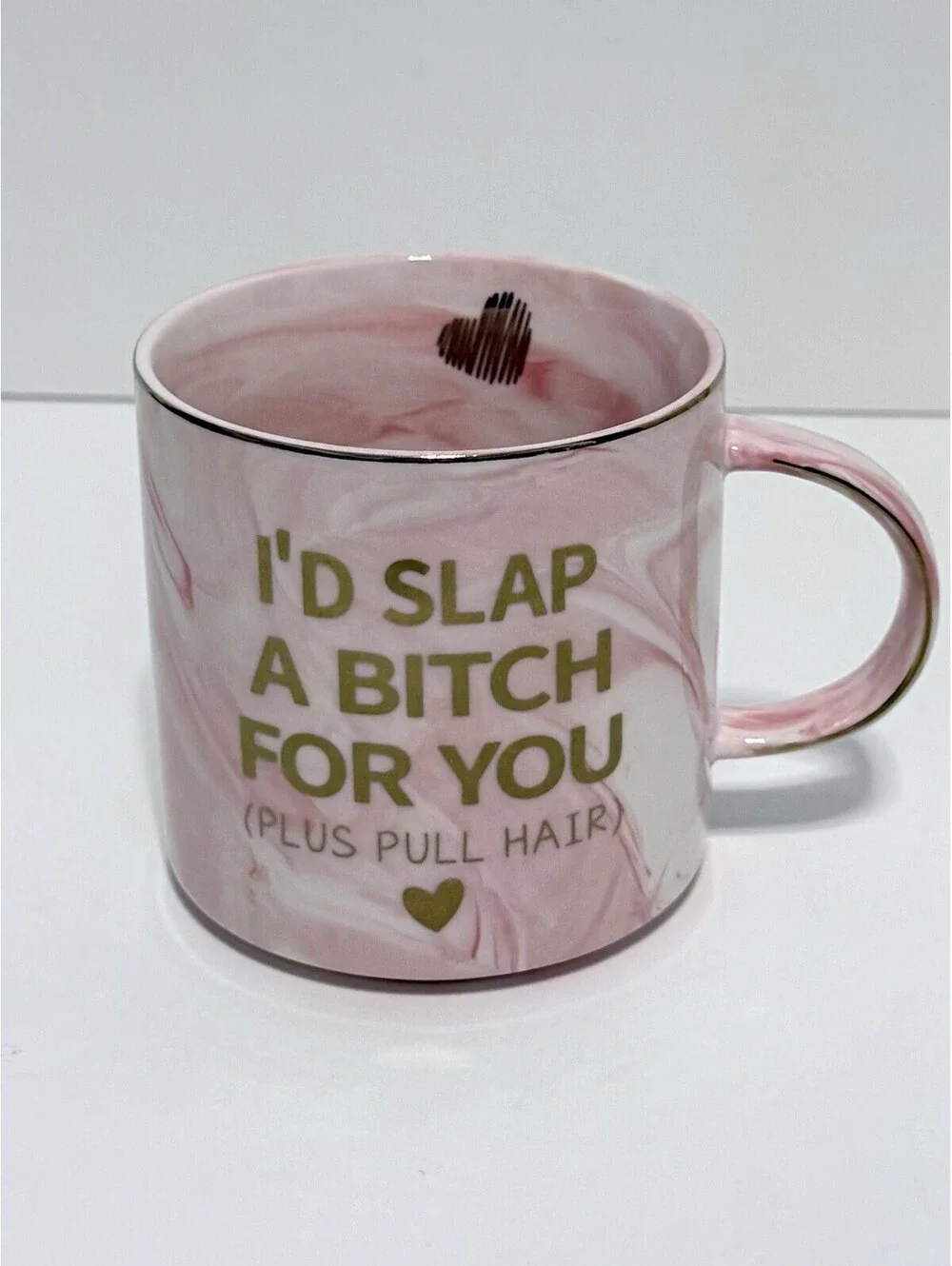 Funny Pink Ceramic Coffee Mug Novelty 12 oz Friendship Gift Cup